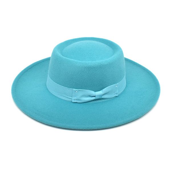wool jazz fedora hats 8.5cm wide brim women bow ribbon felt hat trilby formal party cap autumn and winter jazz hat, Blue;gray
wool jazz fedora hats 8.5cm wide brim women bow ribbon felt hat trilby formal party cap autumn and winter jazz hat, Blue;gray