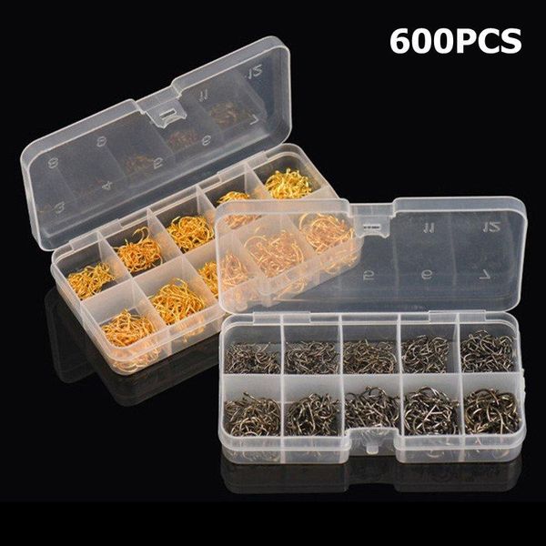 600pcs/box fishing hook jig hooks with hole fishing tackle box 3# -12# 10 sizes carbon steel fishhooks
600pcs/box fishing hook jig hooks with hole fishing tackle box 3# -12# 10 sizes carbon steel fishhooks