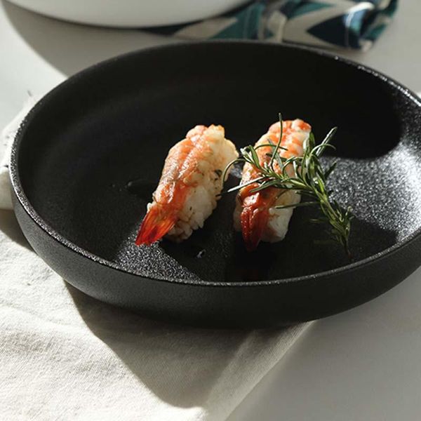 dishes & plates frosted black snowflake glaze ceramic tableware plate 8-inch household dinner soup simple white western
dishes & plates frosted black snowflake glaze ceramic tableware plate 8-inch household dinner soup simple white western