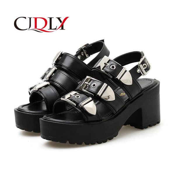 dress shoes cjdly summer buckle gothic fashion block heels rubber sole platform sandals women gladiator footwear 40, Black
dress shoes cjdly summer buckle gothic fashion block heels rubber sole platform sandals women gladiator footwear 40, Black