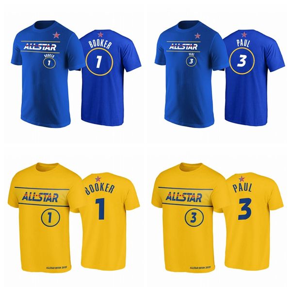 2021 all-star devin booker 3 chris paul t-shirt blue gold western conference phoenix suns men basketball uniform, Black;red
2021 all-star devin booker 3 chris paul t-shirt blue gold western conference phoenix suns men basketball uniform, Black;red