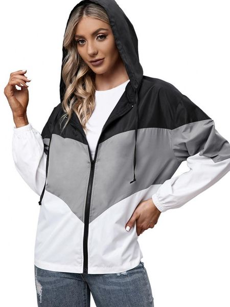 women's jackets ladies spring and autumn fashion all-match patchwork outdoor jacket lightweight waterproof windbreaker temperament, Black;brown
women's jackets ladies spring and autumn fashion all-match patchwork outdoor jacket lightweight waterproof windbreaker temperament, Black;brown