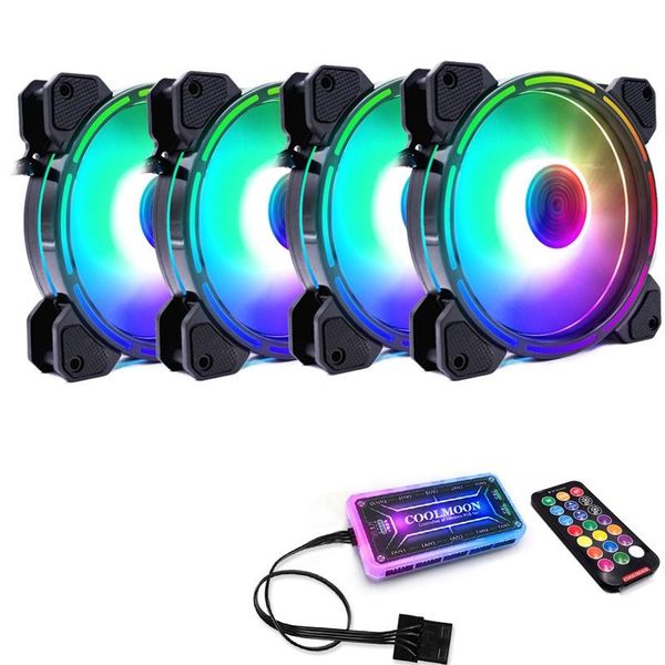 coolmoon f-gl2 computer case pc cooling fan rgb adjust 120mm quiet + ir remote new computer cooler rgb cpu case fan
coolmoon f-gl2 computer case pc cooling fan rgb adjust 120mm quiet + ir remote new computer cooler rgb cpu case fan