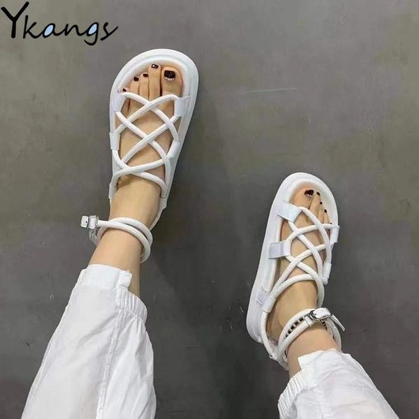 sandals cross strap roman style women summer breathable quick-drying beach korean outdoor flat ankle, Black
sandals cross strap roman style women summer breathable quick-drying beach korean outdoor flat ankle, Black