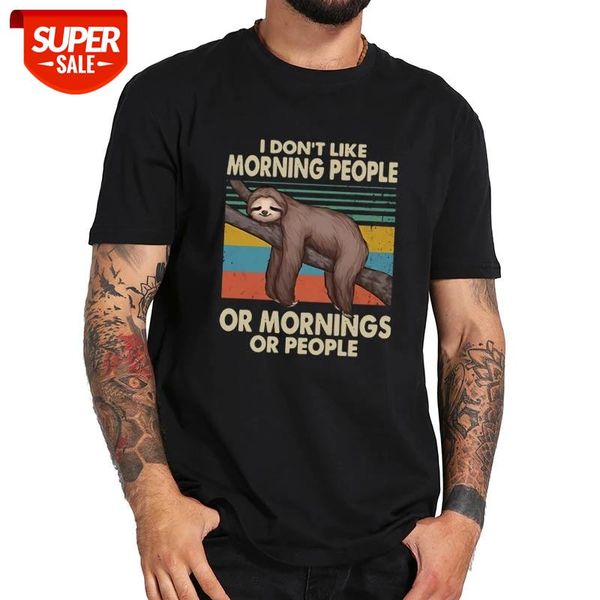 i hate morning people and mornings and people t shirt funny sloth tshirt 100% cotton soft tee #ns1c, White;black
i hate morning people and mornings and people t shirt funny sloth tshirt 100% cotton soft tee #ns1c, White;black