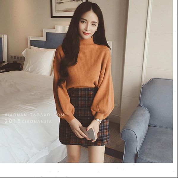 turtleneck sweater 2021 women vintage high neck wide sleeve knitted thickening warm pullover oversize jumper large loose, White;black
turtleneck sweater 2021 women vintage high neck wide sleeve knitted thickening warm pullover oversize jumper large loose, White;black