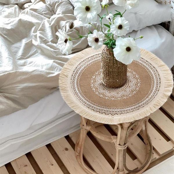 mats & pads cotton and linen tassel placemat dining table mat round boho decoration simple literature art home
mats & pads cotton and linen tassel placemat dining table mat round boho decoration simple literature art home