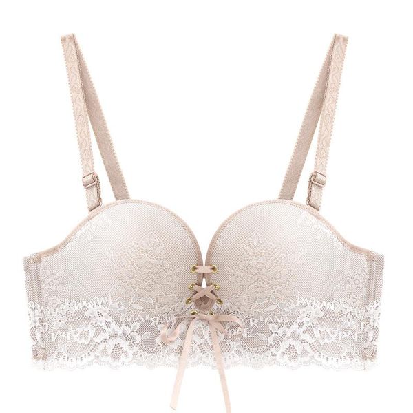 bras e lovegirl women thick 1/2 cup lace lingerie no steel ring khaki wireless boneless bra small chest push up, Red;black
bras e lovegirl women thick 1/2 cup lace lingerie no steel ring khaki wireless boneless bra small chest push up, Red;black