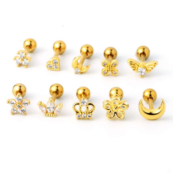 16g double thread zircon earrings flower moon clover earbone nails human body piercing jewelry
16g double thread zircon earrings flower moon clover earbone nails human body piercing jewelry
