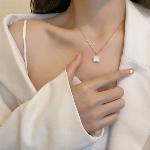 chains shell necklace simple temperament light luxury niche design sense white fritillary pendant clavicle chain summer, Silver
chains shell necklace simple temperament light luxury niche design sense white fritillary pendant clavicle chain summer, Silver