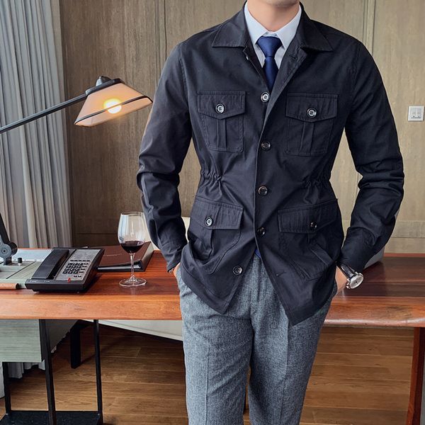 2021 new british style autumn simple gentlemen of vintage jackets casual men's clothing long sleeve all games multi pockets overcoats r, Black;brown
2021 new british style autumn simple gentlemen of vintage jackets casual men's clothing long sleeve all games multi pockets overcoats r, Black;brown