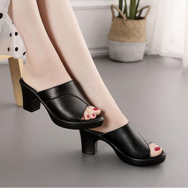 slippers women's summer wear shoes non-slip thick heel sandals and fs21s47, Black
slippers women's summer wear shoes non-slip thick heel sandals and fs21s47, Black