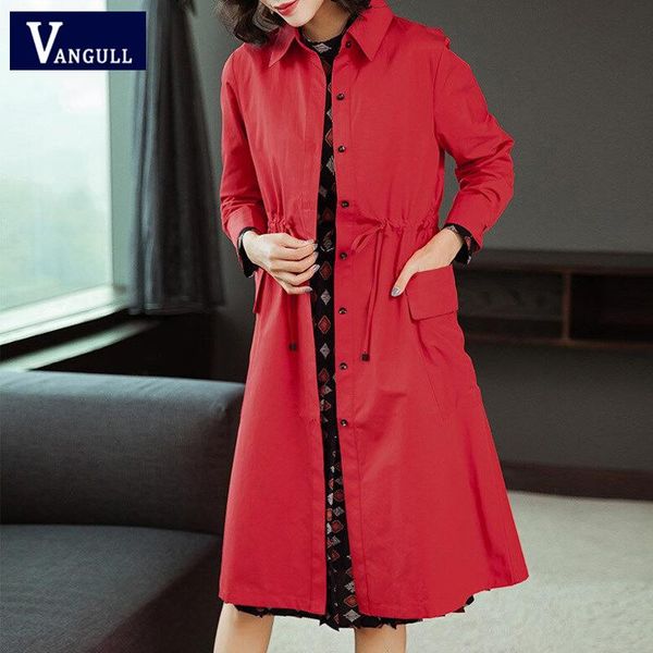 women's trench coats vangull women coat single breasted autumn casual drawstring adjust waist plus size long spring thin outwear, Tan;black
women's trench coats vangull women coat single breasted autumn casual drawstring adjust waist plus size long spring thin outwear, Tan;black