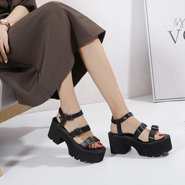 sandals gladiator platform women's 2021 summer fashion women demonia shoes heels sandalias mujer gothic ymb536, Black
sandals gladiator platform women's 2021 summer fashion women demonia shoes heels sandalias mujer gothic ymb536, Black