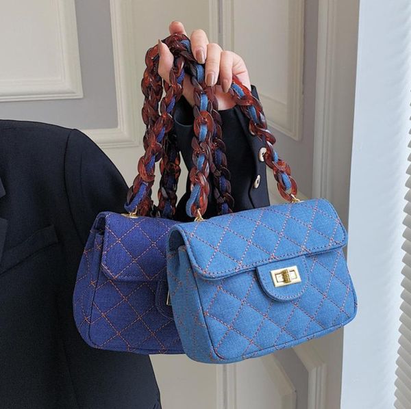 evening bags denim super fire small bag female 2021 trendy fashion rhombus chain summer wild messenger square bolsa feminina
evening bags denim super fire small bag female 2021 trendy fashion rhombus chain summer wild messenger square bolsa feminina