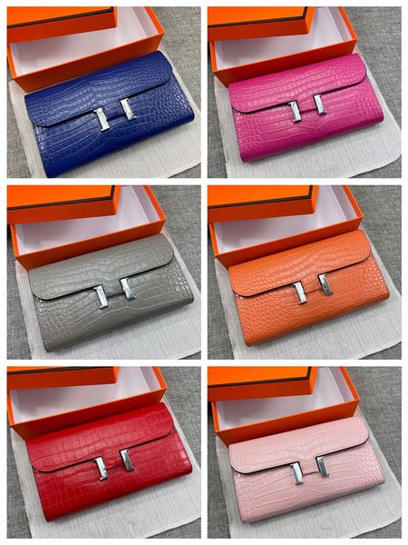 designers wallet alligator long wallets women card holders silver hardware purse bags fashion cowskin genuine leather come with box h539, Red;black
designers wallet alligator long wallets women card holders silver hardware purse bags fashion cowskin genuine leather come with box h539, Red;black