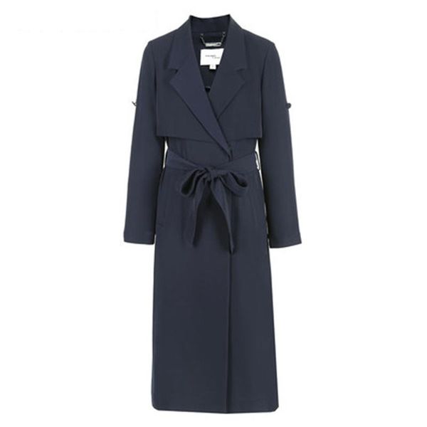 women's trench coats autumn brand women coat long windbreaker europe america fashion trend single button slim t105, Tan;black
women's trench coats autumn brand women coat long windbreaker europe america fashion trend single button slim t105, Tan;black