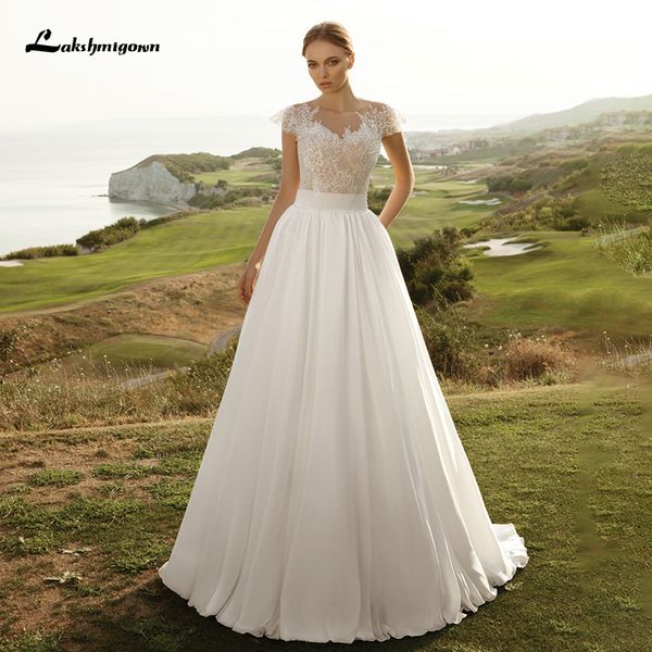 2021 new beach a line wedding es with bow robe mariee v neck lace long chiffon boho bridal gowns vestido de novia jkud, White
2021 new beach a line wedding es with bow robe mariee v neck lace long chiffon boho bridal gowns vestido de novia jkud, White