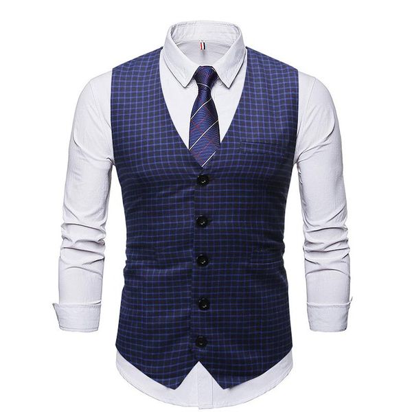 men's vests arrival dress for men slim fit plaid suit vest male waistcoat gilet homme casual sleeveless formal business jacket 3xl, Black;white
men's vests arrival dress for men slim fit plaid suit vest male waistcoat gilet homme casual sleeveless formal business jacket 3xl, Black;white