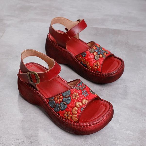 sandals 2021 ethnic style thick bottom buckle sole fish mouth retro leather women's shoes, Black
sandals 2021 ethnic style thick bottom buckle sole fish mouth retro leather women's shoes, Black