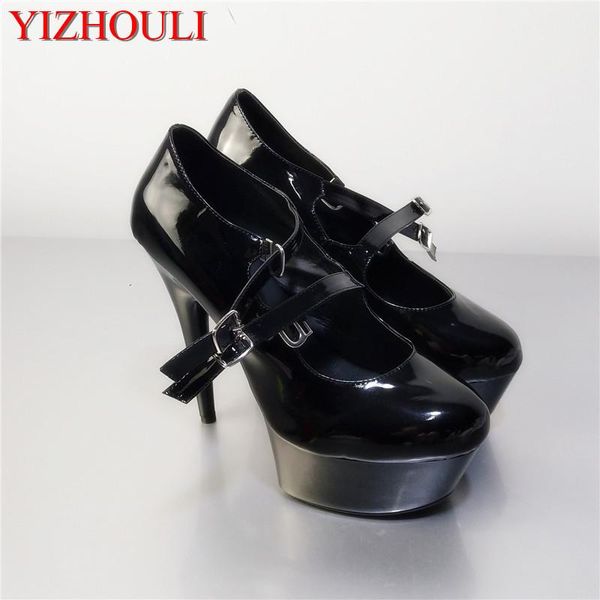 dress shoes fashionable black pu patent leather platforms women 15cm high heel shoes, stiletto, party heels
dress shoes fashionable black pu patent leather platforms women 15cm high heel shoes, stiletto, party heels