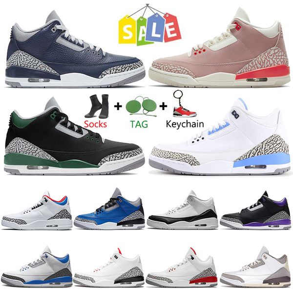 men 3s men jumpman 3 basketball shoes pine green rust pink racer blue midnight navy pure white court purple mens women trainers outdoor spor, White;red
men 3s men jumpman 3 basketball shoes pine green rust pink racer blue midnight navy pure white court purple mens women trainers outdoor spor, White;red