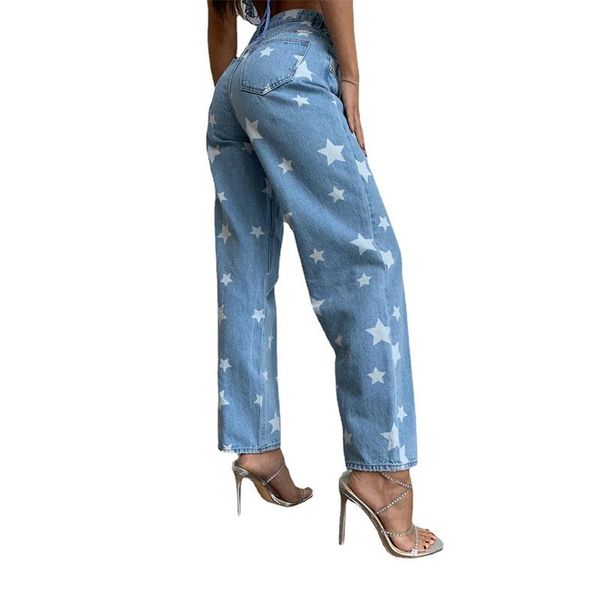 women's jeans women 2021 summer trend star printing high waist tight hip fashion straight denim trousers donsignet, Blue
women's jeans women 2021 summer trend star printing high waist tight hip fashion straight denim trousers donsignet, Blue
