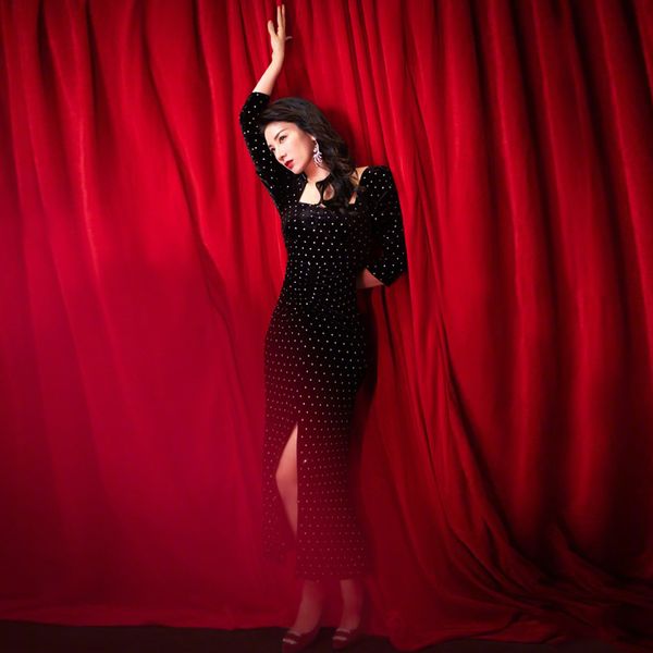 long dress designer autumn new women's diamond square collar belt slim fashion party elegant velvet dresses dl54, Black;gray
long dress designer autumn new women's diamond square collar belt slim fashion party elegant velvet dresses dl54, Black;gray