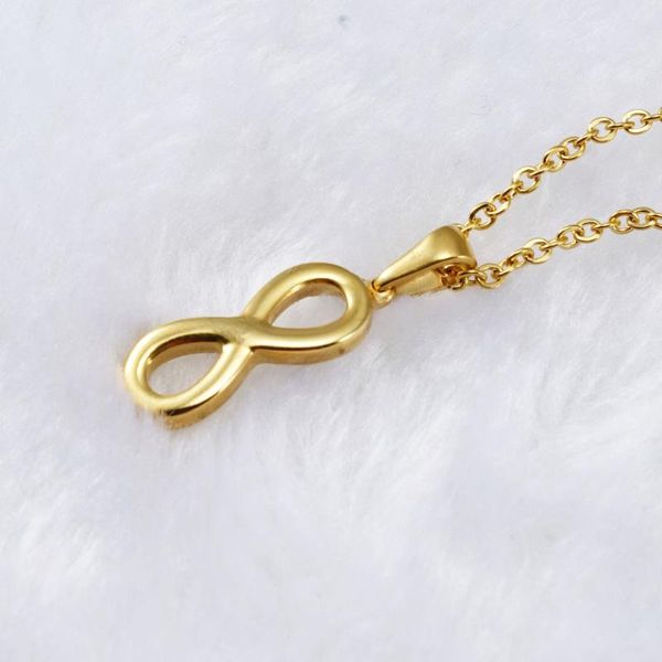 chains titanium steel lucky figure 8 necklace simple and fashionable stainless pendant personalized friendship necklaces, Silver
chains titanium steel lucky figure 8 necklace simple and fashionable stainless pendant personalized friendship necklaces, Silver