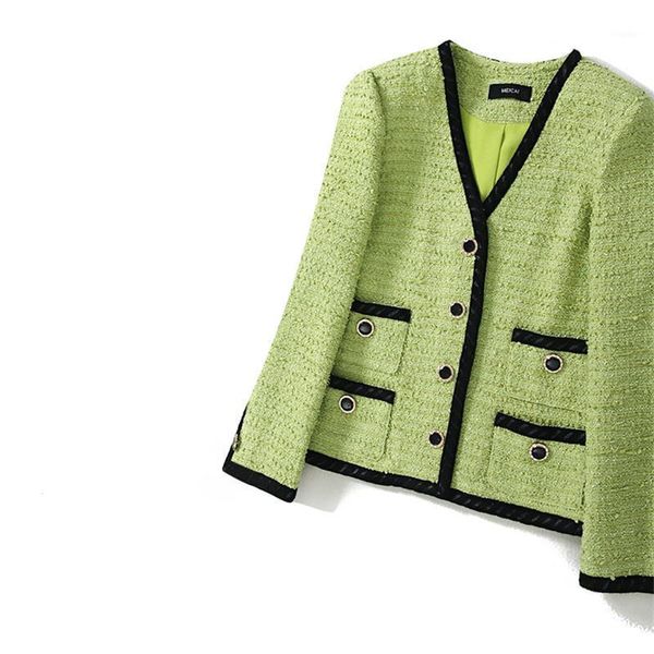 handmade luxury blazer suits for women classic simple v neck green tweed buttons short blazers coat women's &, White;black
handmade luxury blazer suits for women classic simple v neck green tweed buttons short blazers coat women's &, White;black