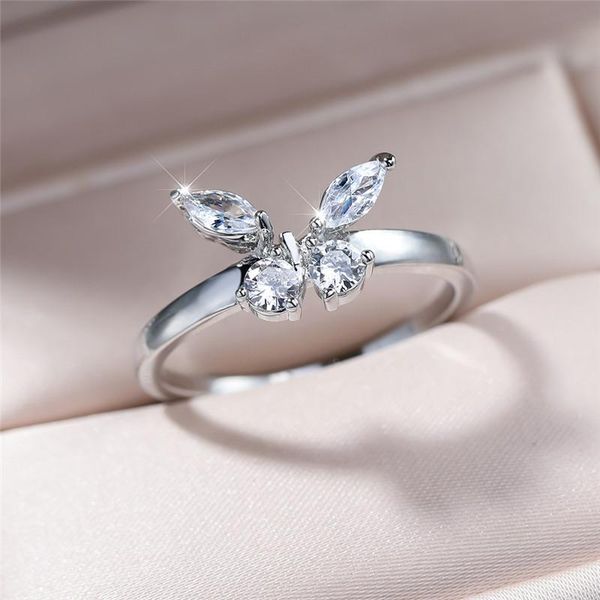 wedding rings trendy female crystal butterfly thin ring luxury silver color for women dainty white zircon stone engagement, Slivery;golden
wedding rings trendy female crystal butterfly thin ring luxury silver color for women dainty white zircon stone engagement, Slivery;golden