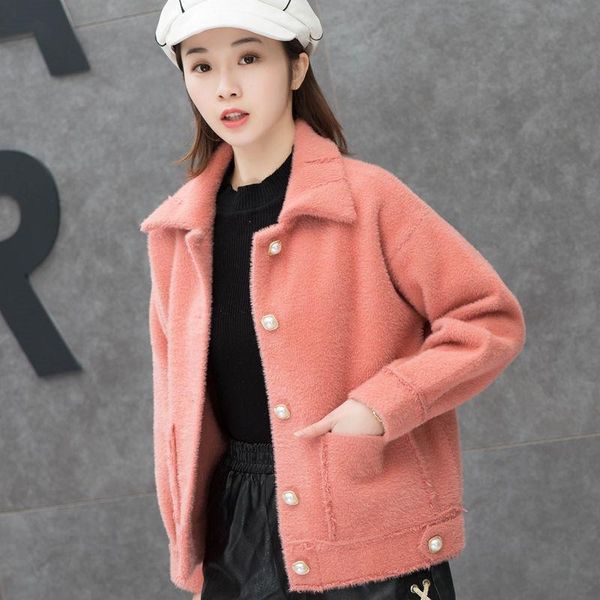 2021 women new autumn winter faux mink cashmere sweater coat female loose solid knitted cardigan jacket long sleeve sweaters n04pdv7, White;black
2021 women new autumn winter faux mink cashmere sweater coat female loose solid knitted cardigan jacket long sleeve sweaters n04pdv7, White;black