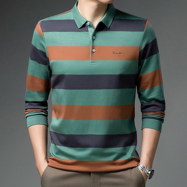 solowo new arrival fashion men polo shirt cotton multi-color autumn long sleeve lapel shirt for man fit slim clothing, White;black
solowo new arrival fashion men polo shirt cotton multi-color autumn long sleeve lapel shirt for man fit slim clothing, White;black