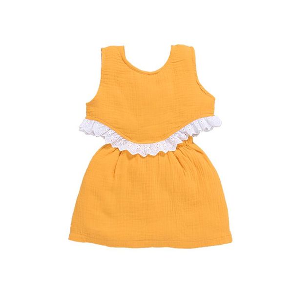clothing sets little girls princess dress, summer children solid color lace decoration round collar sleeveless splicing skirt, White
clothing sets little girls princess dress, summer children solid color lace decoration round collar sleeveless splicing skirt, White