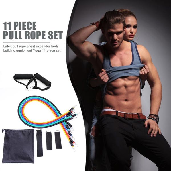 11pcs/set resistance bands tpe tube stretch pull rope trainers ideal force core training tool expander fitness equipment
11pcs/set resistance bands tpe tube stretch pull rope trainers ideal force core training tool expander fitness equipment