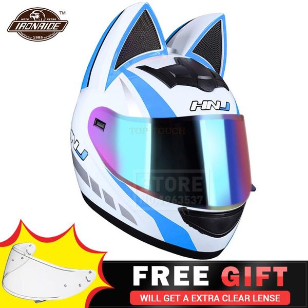 motorcycle helmet women cascos para moto full face motorbike moto helmet personality ear motorcycle accessories 8 colour
motorcycle helmet women cascos para moto full face motorbike moto helmet personality ear motorcycle accessories 8 colour