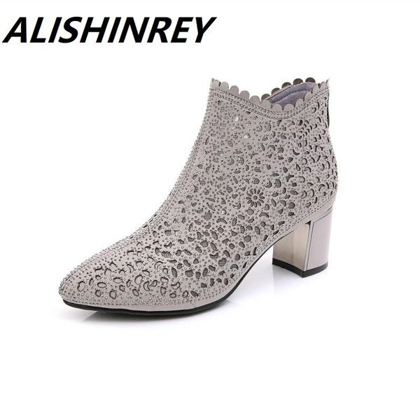 boots alishinrey spring summer genuine leather mesh ankle women shoes fashion pointed toe rhinestone low heels, Black
boots alishinrey spring summer genuine leather mesh ankle women shoes fashion pointed toe rhinestone low heels, Black
