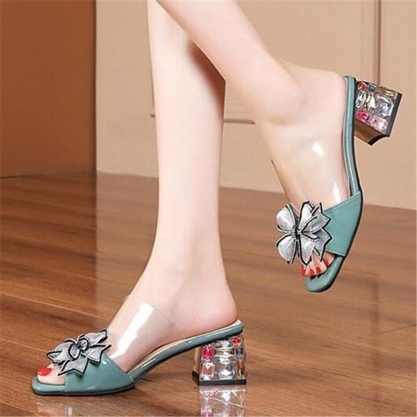 summer transparent slippers women square toe mules 2021 new fashion ladies slippers bow knot mid heels slides eu 35-40, Black
summer transparent slippers women square toe mules 2021 new fashion ladies slippers bow knot mid heels slides eu 35-40, Black