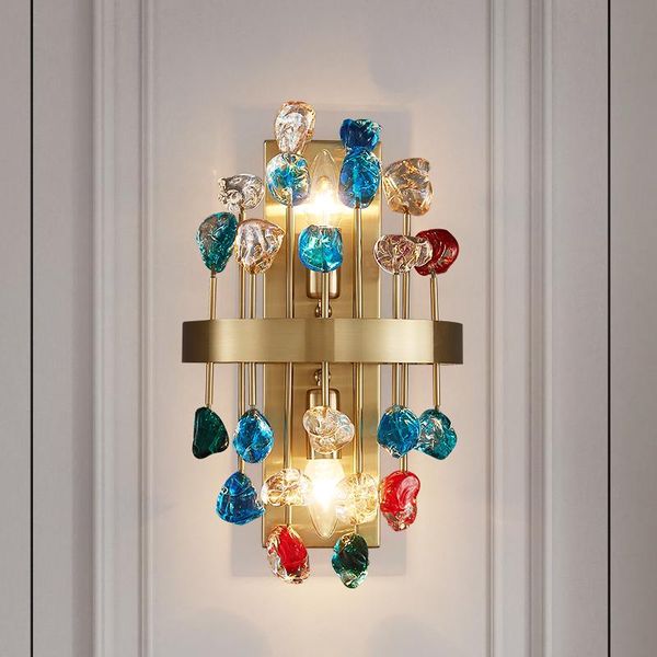 new modern sconce lighting for bedroom brushed gold crystal wall lamps home decoration colorful cristals wall light fixtures
new modern sconce lighting for bedroom brushed gold crystal wall lamps home decoration colorful cristals wall light fixtures