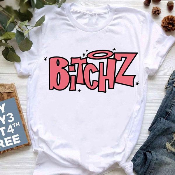 women's t-shirt bratz letter print t shirt women clothes summer fashion short sleeve tshirt haut femme harajuku kawaii female, White
women's t-shirt bratz letter print t shirt women clothes summer fashion short sleeve tshirt haut femme harajuku kawaii female, White