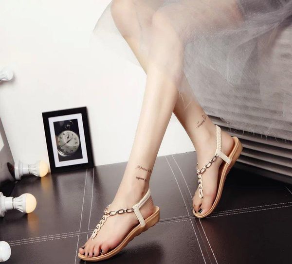 sandals t-strap shoes women summer flat bohemian flip flops roman casual beach slip-on, Black
sandals t-strap shoes women summer flat bohemian flip flops roman casual beach slip-on, Black
