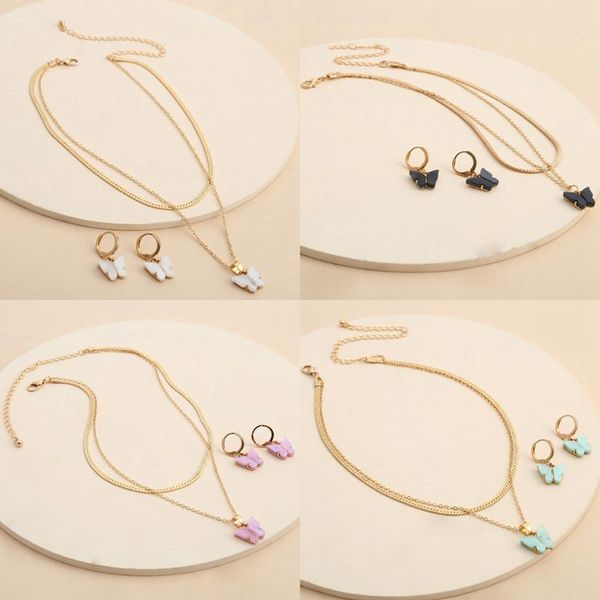 earrings & necklace lovely butterfly jewelry sets candy color beautiful insect design for women kids party gift set jewellery, Silver
earrings & necklace lovely butterfly jewelry sets candy color beautiful insect design for women kids party gift set jewellery, Silver