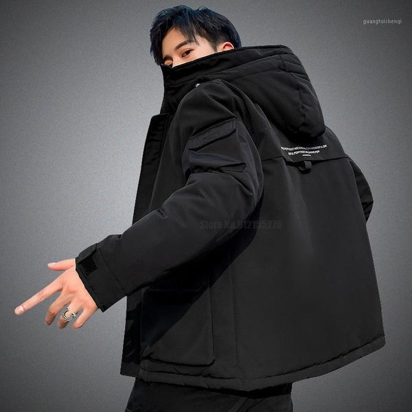 men's down & parkas fashion clothing autumn and winter thick warm cotton padded coats korean style casual hooded tooling jacket, Black
men's down & parkas fashion clothing autumn and winter thick warm cotton padded coats korean style casual hooded tooling jacket, Black