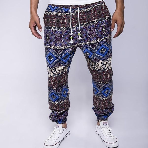men's pants loose casual linen watic waist printed fashion brand folk-custom long trousers streetwear joggers pencil p0214, Black
men's pants loose casual linen watic waist printed fashion brand folk-custom long trousers streetwear joggers pencil p0214, Black