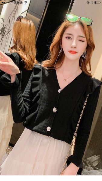 women's knits & tees 2021 women winter fashion cardigans ins clothing sweaters cardigan, White
women's knits & tees 2021 women winter fashion cardigans ins clothing sweaters cardigan, White