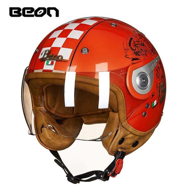 motorcycle helmets 3/4 ope face riding helmet beon abs motobiker motocross scooter electric headpiece for men women m l xl
motorcycle helmets 3/4 ope face riding helmet beon abs motobiker motocross scooter electric headpiece for men women m l xl