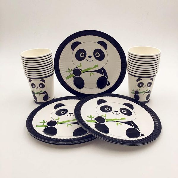 disposable dinnerware 40pcs/set white black cartoon panda theme 20pcs paper cups+20pcs 7inch plates for kids birthday event party decoration
disposable dinnerware 40pcs/set white black cartoon panda theme 20pcs paper cups+20pcs 7inch plates for kids birthday event party decoration