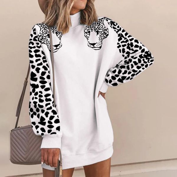 autumn leopard printed long sweatshirt women patchwork turtleneck midi pullovers female 2021 winter streetwear ladies sweatshirt, Black
autumn leopard printed long sweatshirt women patchwork turtleneck midi pullovers female 2021 winter streetwear ladies sweatshirt, Black