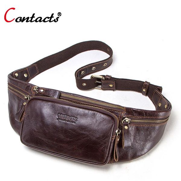 waist bags contact's genuine cow leather fanny pack bag men money belt chest for waistbag bum pouch unisex
waist bags contact's genuine cow leather fanny pack bag men money belt chest for waistbag bum pouch unisex