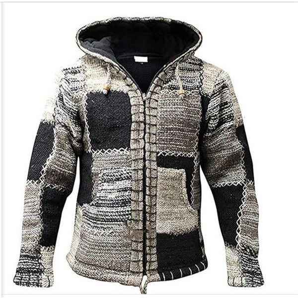 cotton winter men's knitting long sleeve zipper hooded sweater england style vintage casual loose thick warm outerwear -5xl rq4z, White;black
cotton winter men's knitting long sleeve zipper hooded sweater england style vintage casual loose thick warm outerwear -5xl rq4z, White;black
